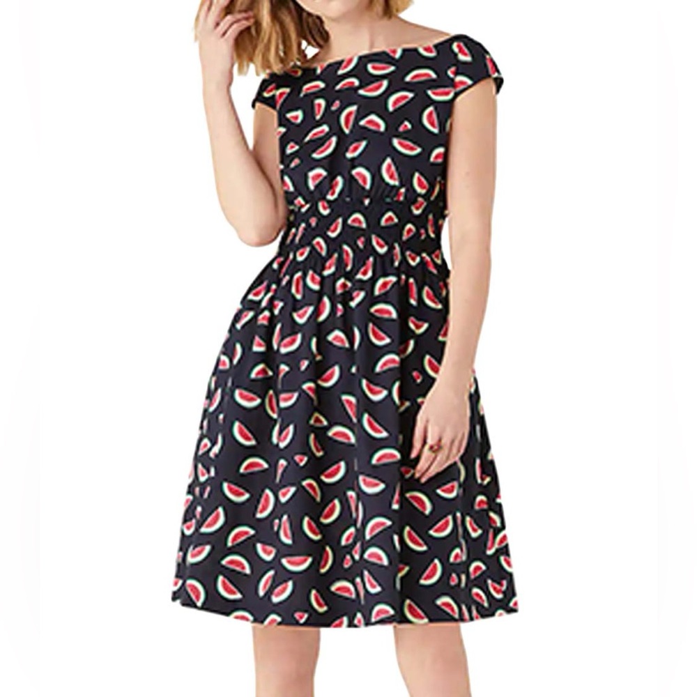 Kate Spade Navy Watermelon Print Dress NWT XS